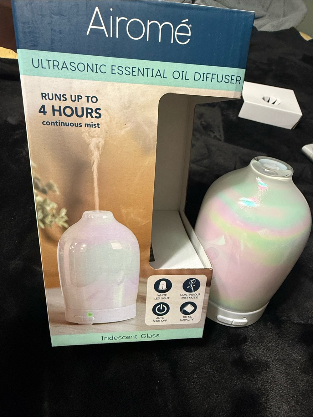 Iridescent Glass Ultrasonic Essential Oil Diffuser - multi-color